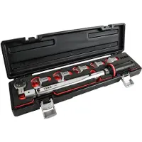 Stier Multi + 62125128 Chiave dinamometrica 40-200 Nm Set di 7 pezzi con utensili di fissaggio e bussola quadra