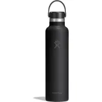 Hydroflask Standard Mouth with Standard Flex Cap Bottiglia termica (710 ml, nero/grigio)