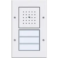 Gira Posto esterno da 3 ingressi bianco puro 126766