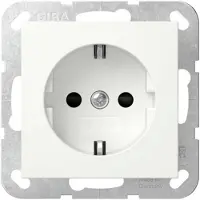 Gira Presa SCHUKO SP PE 6 mm² Sistema 55 Bianco puro 498103
