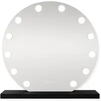 Sensahome Hollywood specchio con illuminazione - 3 posizioni - 2700 K/4500 K/6400 K - specchio per il trucco - luce regolabile - 60 cm - nero