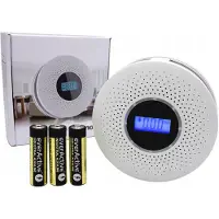 ELECTRONICA 4U OMNA | Rivelatore di fumo e monossido di carbonio JKD 512COM - Bianco - - Allarme 85dB - Doppia sicurezza