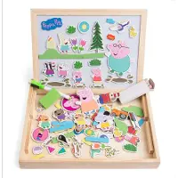 Pipsa Possu Lavagna Magnetica Wooden Magnetic Blackboard