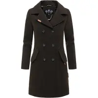 MARIKOO Cappotto di mezza stagione cioccolato