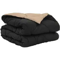 vidaXL Coperta estiva, 220 x 155 cm, estate, 200 g/m², nero e color taupe
