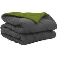vidaXL Coperta estiva, 240 x 200 cm, verde e antracite, peso: 200 g/m²