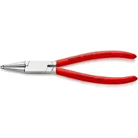 Knipex 44 13 J2 Pinza per anelli interni di fori con rivestimento in plastica cromato 180 mm