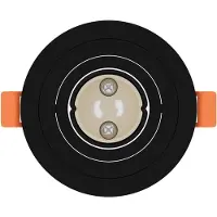 vidaXL , faretti da soffitto, 12 pezzi, neri, 9 x 9 x 2 cm, in alluminio