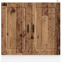 vidaXL Base lavello Porto effetto legno recuperato 80x46x81,5 cm