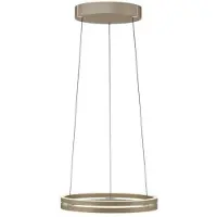 Paul Neuhaus Lampada LED a sospensione E-Loop, bronzo, Ø 50 cm, alluminio CCT