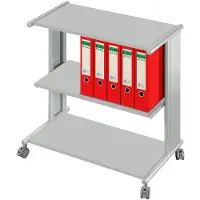 Kerkmann 3510 Pragma carrello a 3 ripiani grigio chiaro