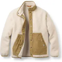 Passenger Women's Clover Recycled Sherpa Fleece Jacket Giacca in pile Donna (XS, beige)