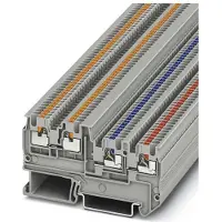 Phoenix Contact Morsetto iniziatore/attuatore PTIO 1,5/S/3-LED24 GN con LED verde per 15-30 V CC, connessione push-in