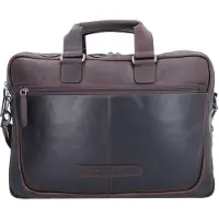 The Chesterfield Brand Wax Pull Up Valigetta Vera Pelle 40 cm Vano porta PC marrone