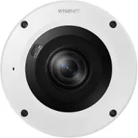 Hanwha XNF-9013RV Telecamera Fisheye out. 12MP PoE IR IP66 IK10 - Telecamera di rete