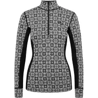 Kari Traa - Primo strato tecnico in lana merino - Rose Half Zip Baselayer Top Black - Taglia M - Nero