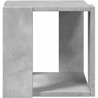 vidaXL Tavolino in cemento grigio 32x32x30 cm materiale a base di legno