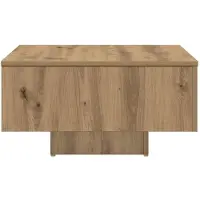 vidaXL Tavolino in rovere Artisan 60x60x31,5 cm materiale a base di legno