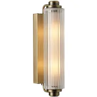 Nordlux Applique Nimal Double, IP44, plastica, metallo, ottone