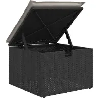 vidaXL Set di divani da giardino a 6 pezzi con cuscini in rattan nero