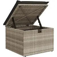 vidaXL Set di divani da giardino 8 pezzi con cuscini in rattan grigio chiaro