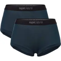 Super.natural Women's Tundra 175 Hipster 2 Pack Mutande Donna (XL, blu)
