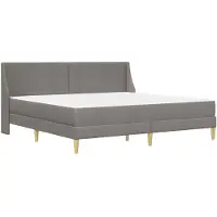 vidaXL Letto matrimoniale con materasso, 2 pezzi, con rivestimento removibile
