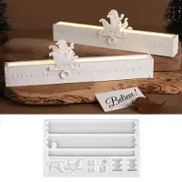 Sonstiges Stampo in silicone a tema natalizio, calendario dell'Avvento, stampo per creare oggetti a forma di Babbo Natale, conto alla rovescia, gesso, artigianato