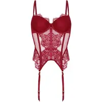 Hunkemoller Corsetto 'Cecilia' rosso carminio