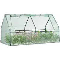 Martom Mini serra da balcone, tunnel da giardino, vassoio di semina in plastica, ideale per pomodori, dimensioni 180x92x90 cm
