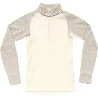 Devold of Norway - Maglia termica mezza zip in lana merino - Duo Active Merino 205 Z.Neck Raw W White in Pelle - Taglia XS - Beige