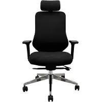 Jan Nowak Poltrona direzionale ergonomica, nera, AXIS