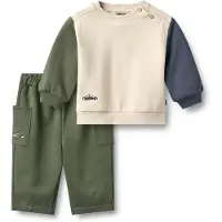 Wheat Tuta da jogging 'Elliot' navy / oliva / bianco lana