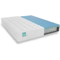 Merkloos Materasso a molle insacchettate, 90 x 190 cm, con gel viscoelastico