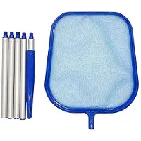 Merkloos Skimmer per piscina – Rete manuale in alluminio con 5 aste telescopiche – 122 cm