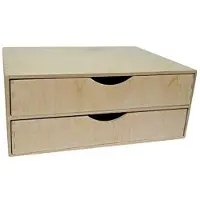 Merkloos Solidchoice - Cassetto in legno a doppia anta, formato A4, per l'organizzazione della scrivania