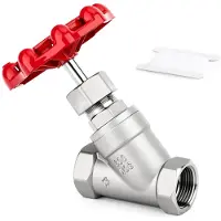 Merkloos Valvola a sfera Solidchoice, 1/2" BSP (filettatura maschio x filettatura maschio), acciaio inossidabile 304, robusta, resistente alla corrosione, passaggio totale
