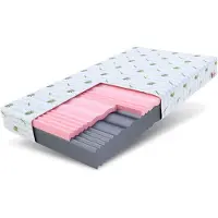 Dripio Materassi 100x200 cm, rigidità H3 e H4, altezza 14 cm, 7 zone di comfort, rivestimento in Aloe Vera