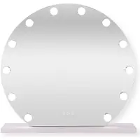 Sensahome Hollywood specchio con illuminazione - 3 posizioni - 2700 K/4500 K/6400 K - specchio per il trucco - luce regolabile - 60 cm - bianco