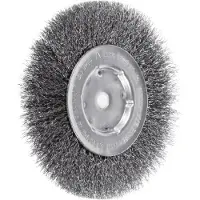 Lessmann Spazzola circolare a fila singola Filo d'acciaio 0,30 mm, ⌀ spazzola x larghezza spazzola: 150X14 mm