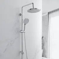 Merkloos Solidchoice - Set doccia regolabile con doccetta manuale - Cromo