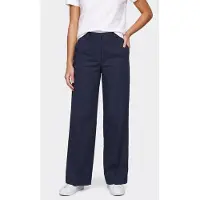 Tommy Hilfiger Cotton Wide Leg Pants Dark Night Navy Taglia: 34 | Pantaloni Outlet | Donna | Nero