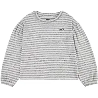 Levi's Girls Hacci Striped Ls Knit Top Dark Grey Heather Taglia: 10Y | T-shirt Outlet | kids | Grigio