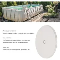 Markenlos Copertura di ricambio per skimmer di piscina, diametro 8 pollici, plastica trasparente e resistente