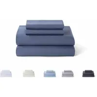 Merkloos Set di lenzuola composto da 4 pezzi: lenzuolo con angoli e due federe