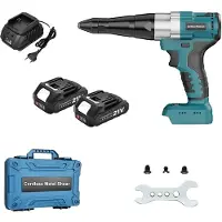 OEM Pistola per rivetti, motore brushless, funzionamento automatico, 2 batterie