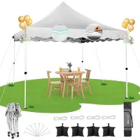 Merkloos Gazebo pieghevole e impermeabile, dimensioni 3 x 3 metri