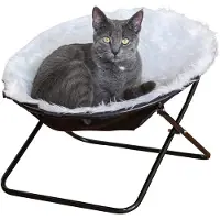 Kerbl Lettino Sharon ø 50 cm Lettino con struttura in metallo bianco
