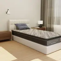 Merkloos Materasso ibrido a molle insacchettate, 90x200 cm, con strato in schiuma fredda