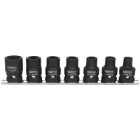Ks Tools set di bussole Torx E da 1/2", 7 pezzi, E10-E24